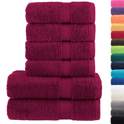 Ensemble de serviettes de qualité supérieure - 6 pcs - Sensuri Maison
