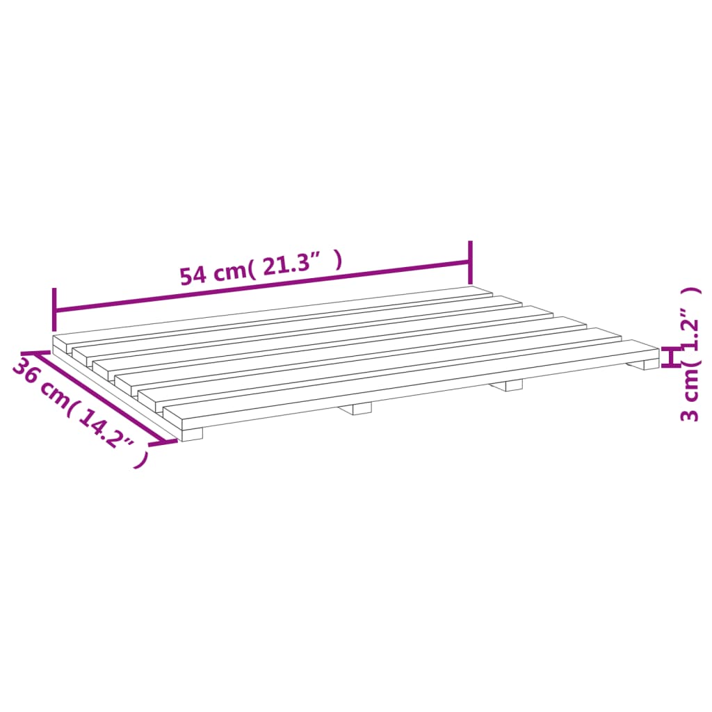 Tapis de bain bambou 54x36 cm - Imagem 7