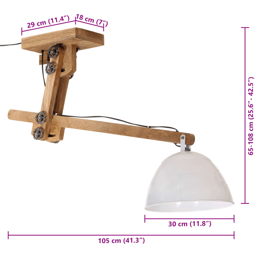 Plafonnier 25 W  105x30x65-108cm E27 - Imagem 8