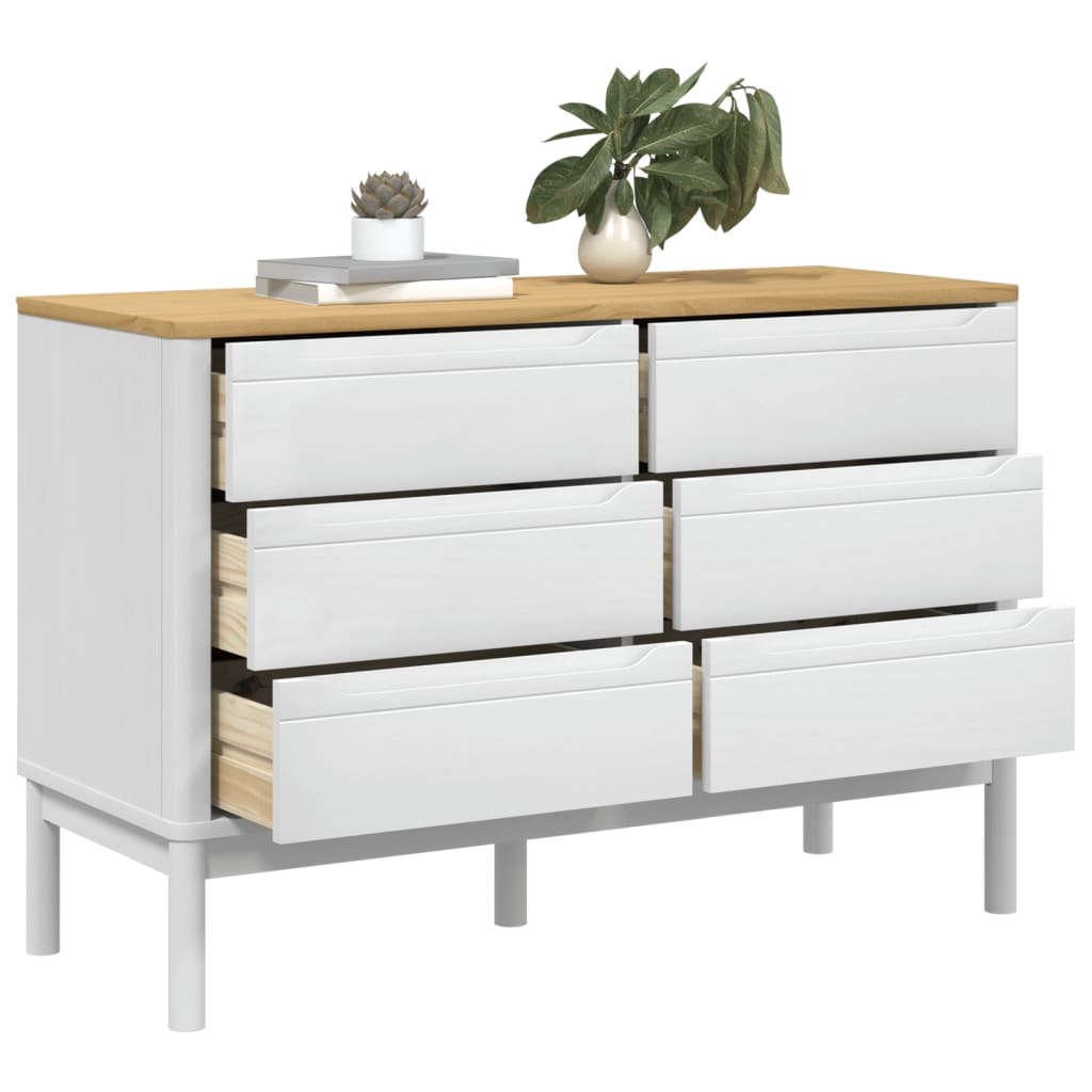 Commode FLORO  bois de pin massif - Imagem 4