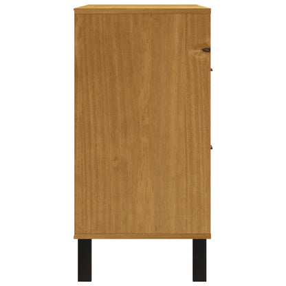 Commode FLAM 110x40x80 cm bois de pin massif - Imagem 6