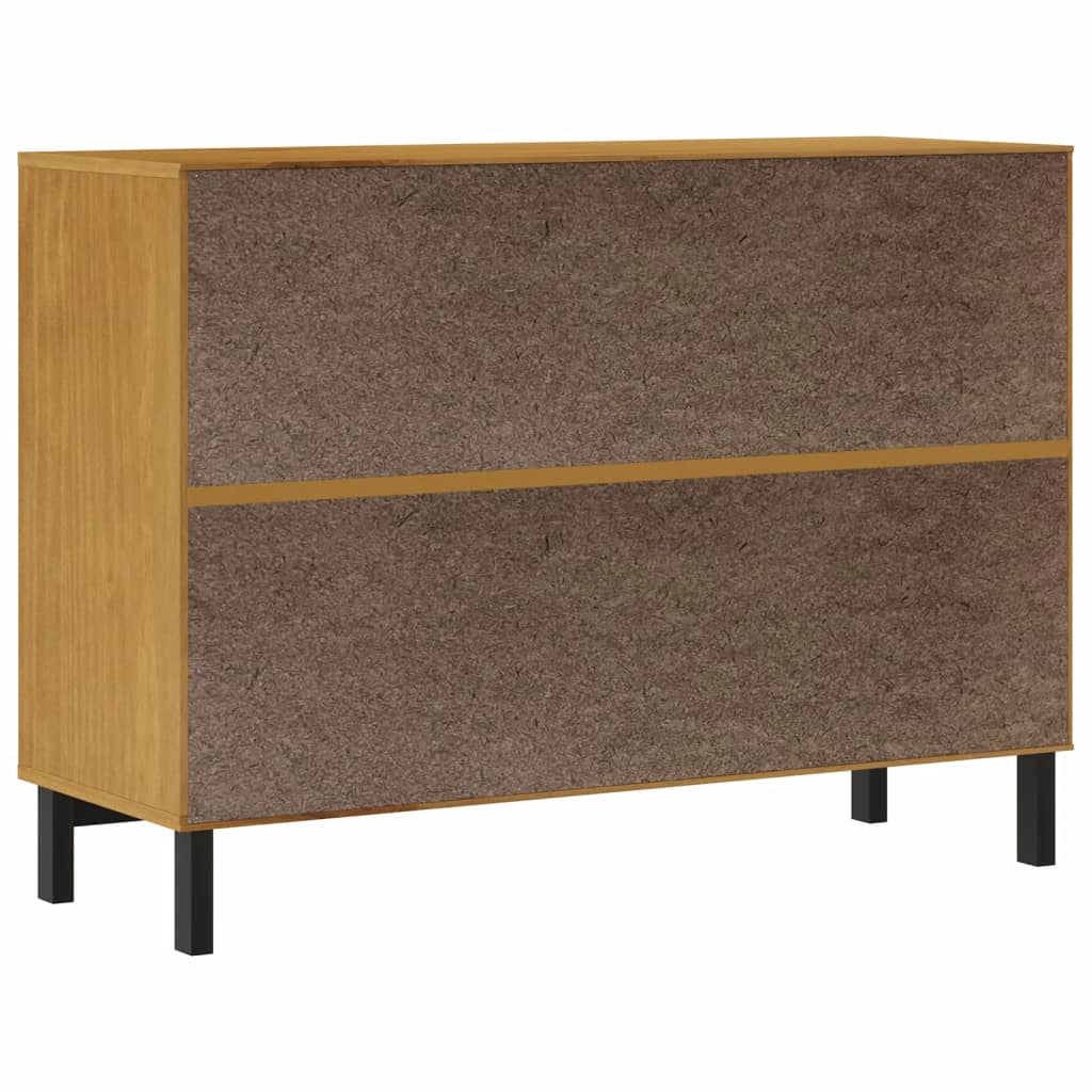 Commode FLAM 110x40x80 cm bois de pin massif - Imagem 7