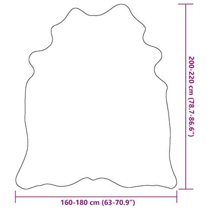 Tapis en peau de vache véritable - 180x220 cm - Sensuri Maison