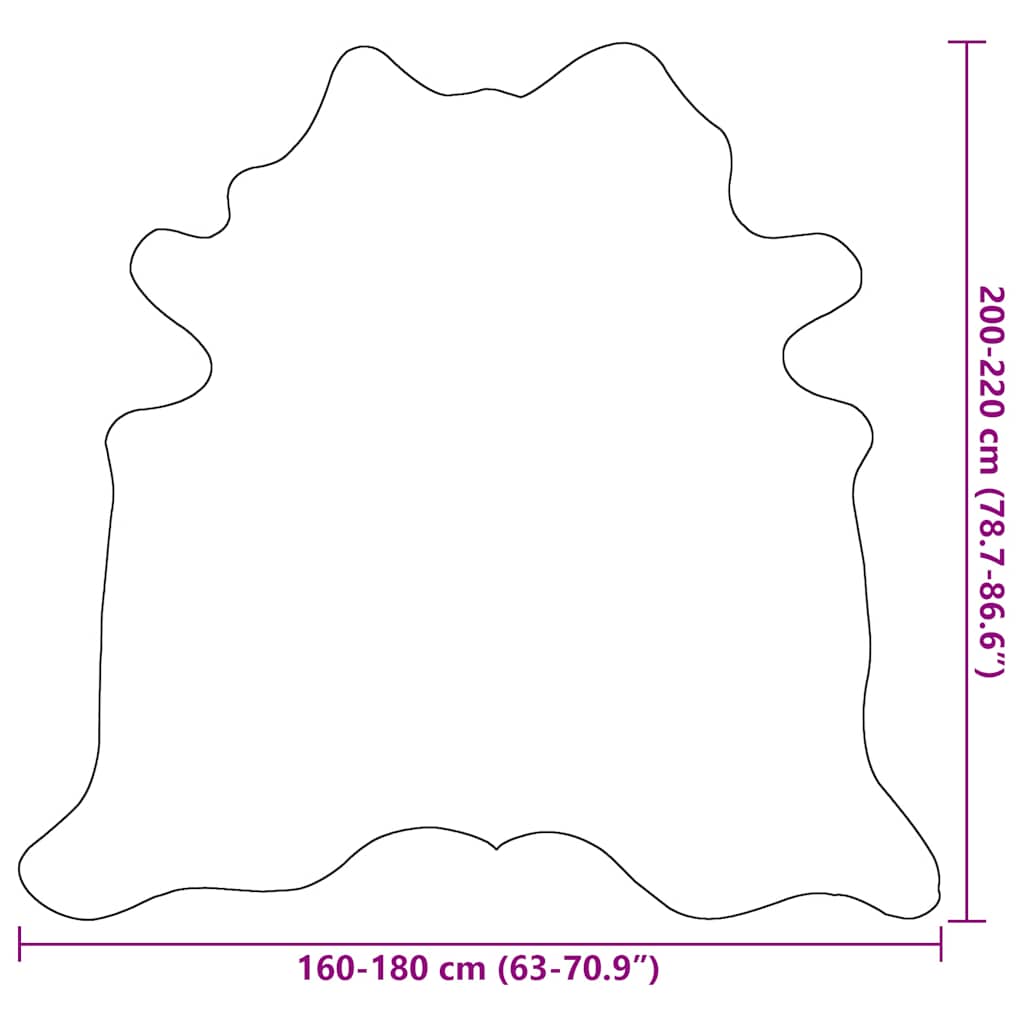 Tapis en peau de vache véritable  180x220 cm - Imagem 18