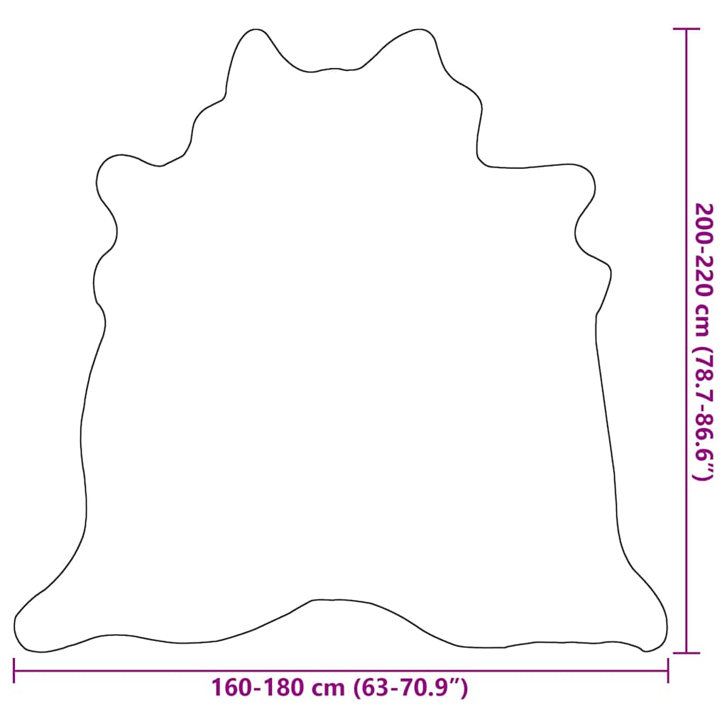 Tapis en peau de vache véritable  180x220 cm - Imagem 9