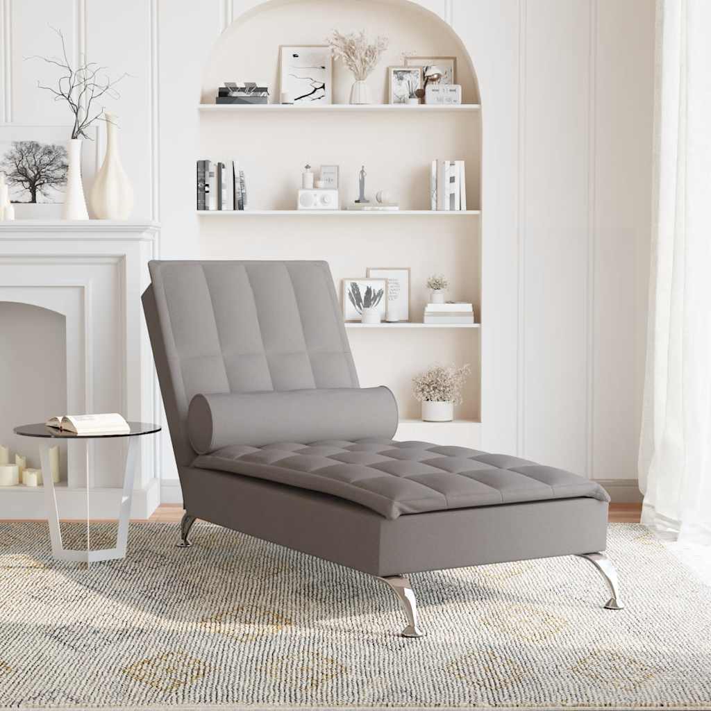 Chaise longue de massage avec traversin  tissu - Imagem 3