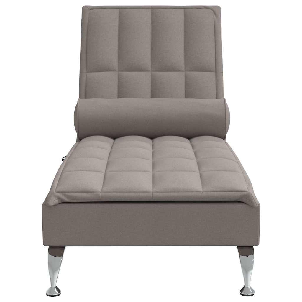Chaise longue de massage avec traversin  tissu - Imagem 4