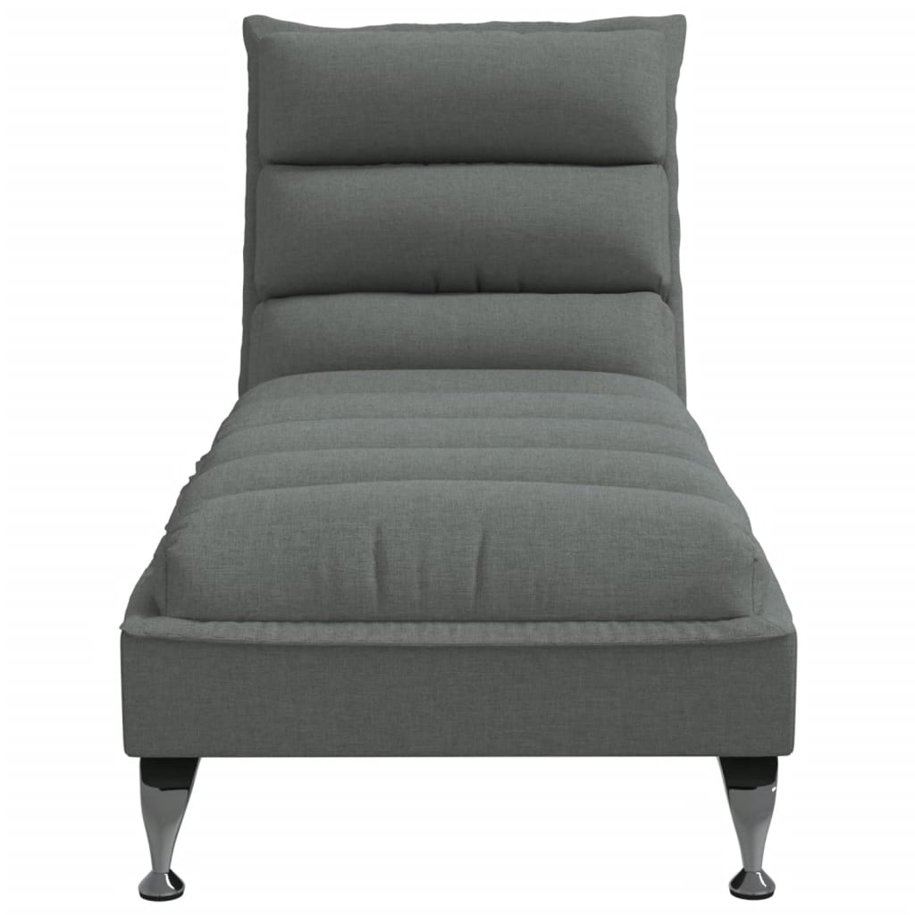 Chaise longue avec coussins  foncé tissu - Imagem 4
