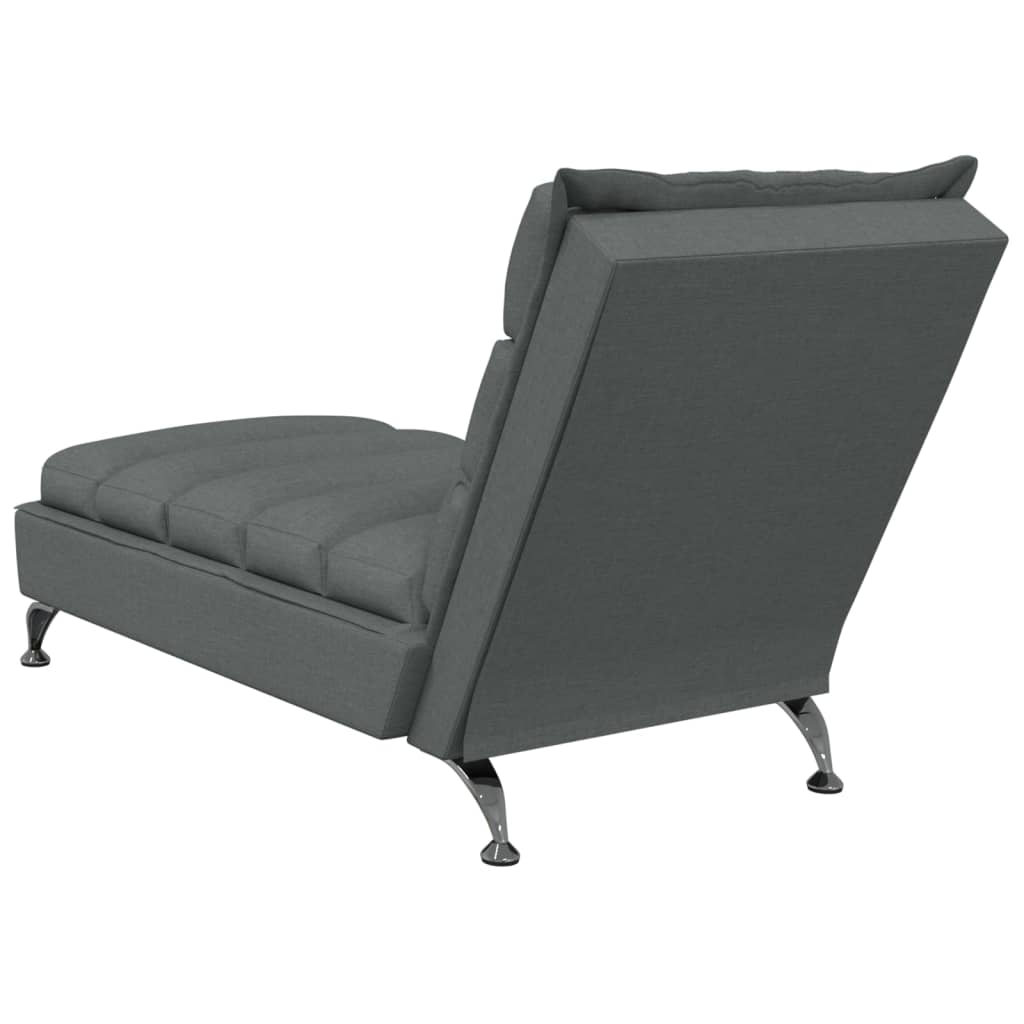 Chaise longue avec coussins  foncé tissu - Imagem 6