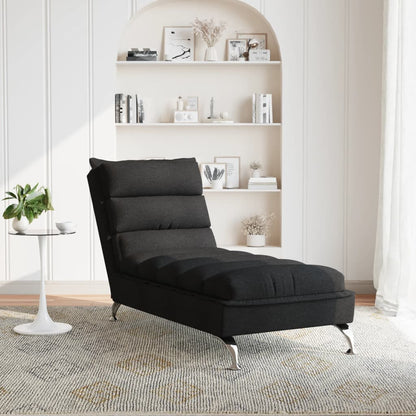 Chaise longue avec coussins  foncé tissu - Imagem 12
