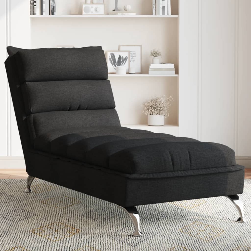 Chaise longue avec coussins  foncé tissu - Imagem 10