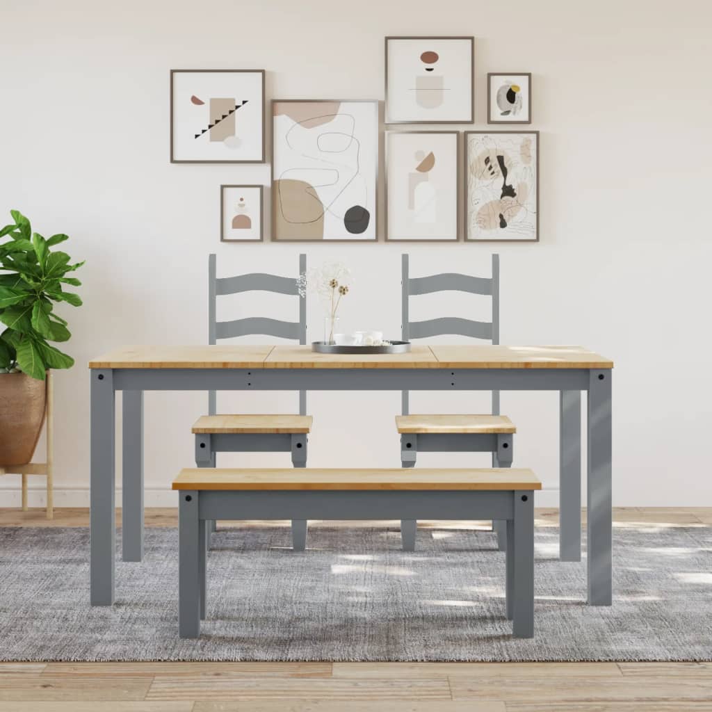 Banc à manger Panama  105x30x45 cm bois massif de pin - Imagem 3