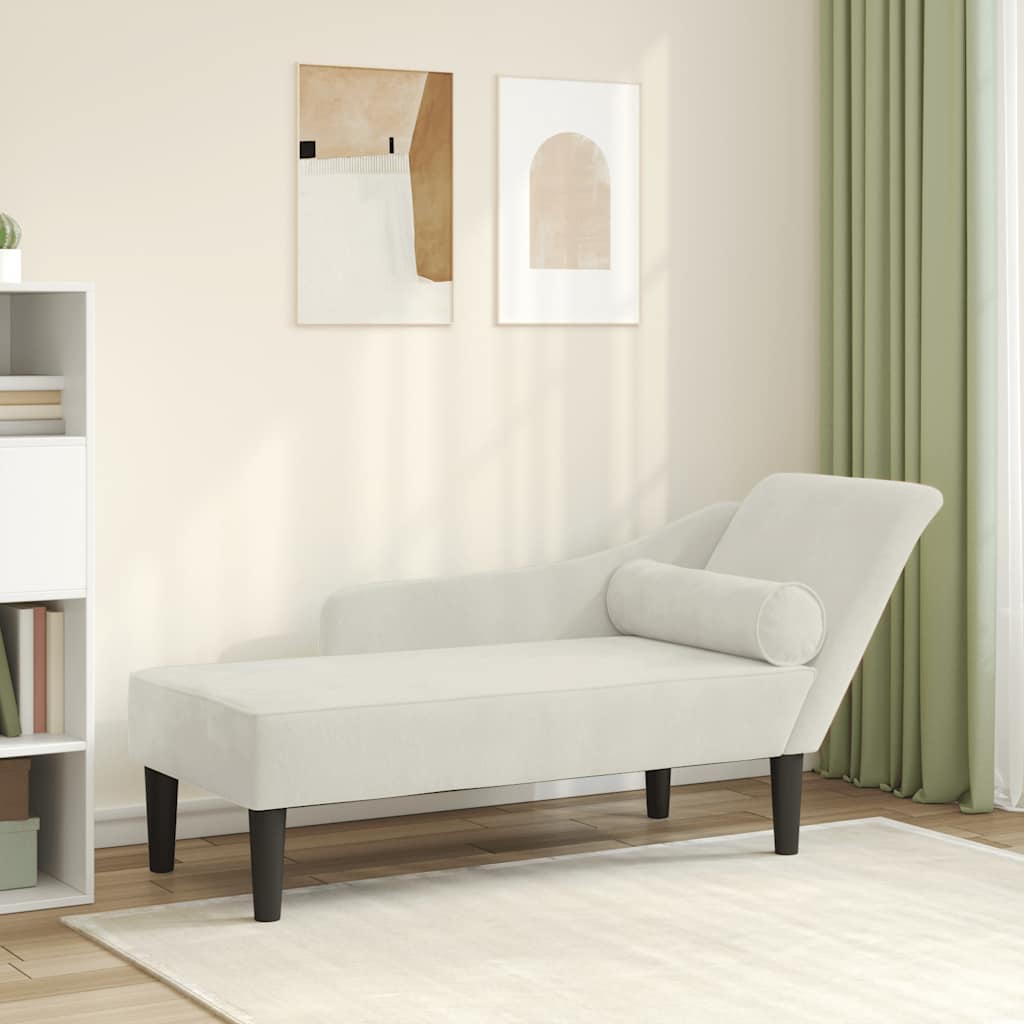Chaise longue avec coussins  velours - Imagem 1