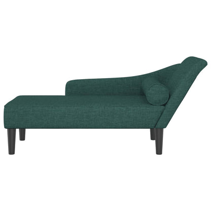 Chaise longue avec coussins  foncé tissu - Imagem 3