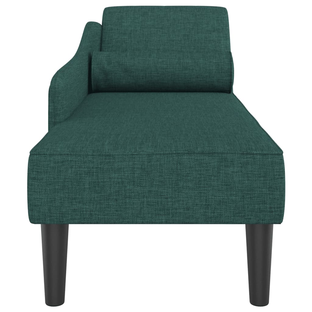 Chaise longue avec coussins  foncé tissu - Imagem 4