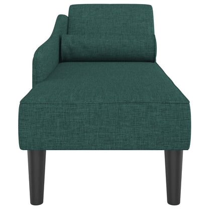 Chaise longue avec coussins  foncé tissu - Imagem 4