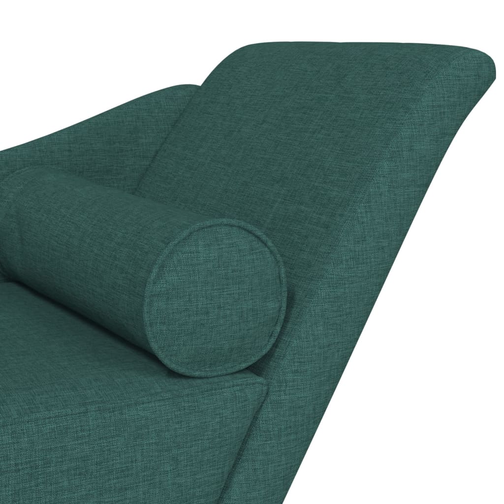 Chaise longue avec coussins  foncé tissu - Imagem 6