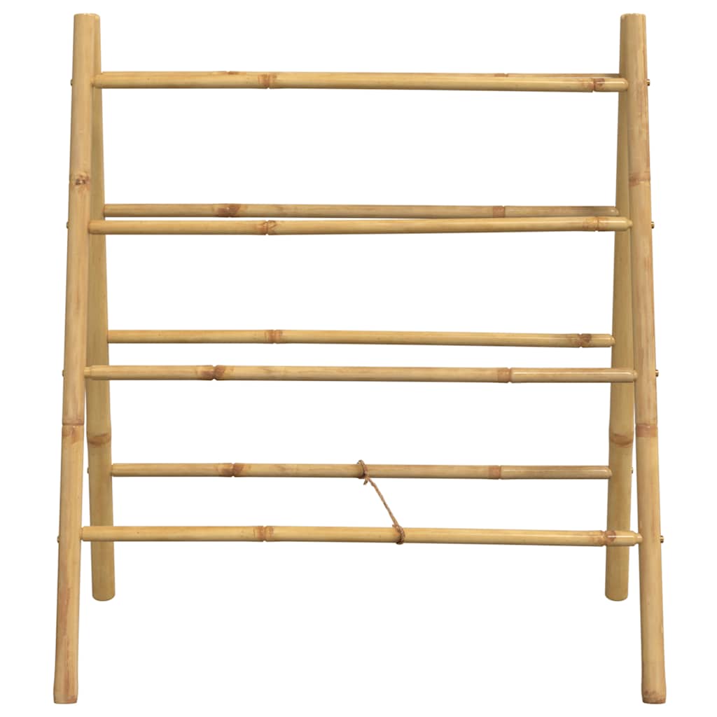 Échelle à serviettes double avec 4 échelons 90x50x100 cm bambou - Imagem 5
