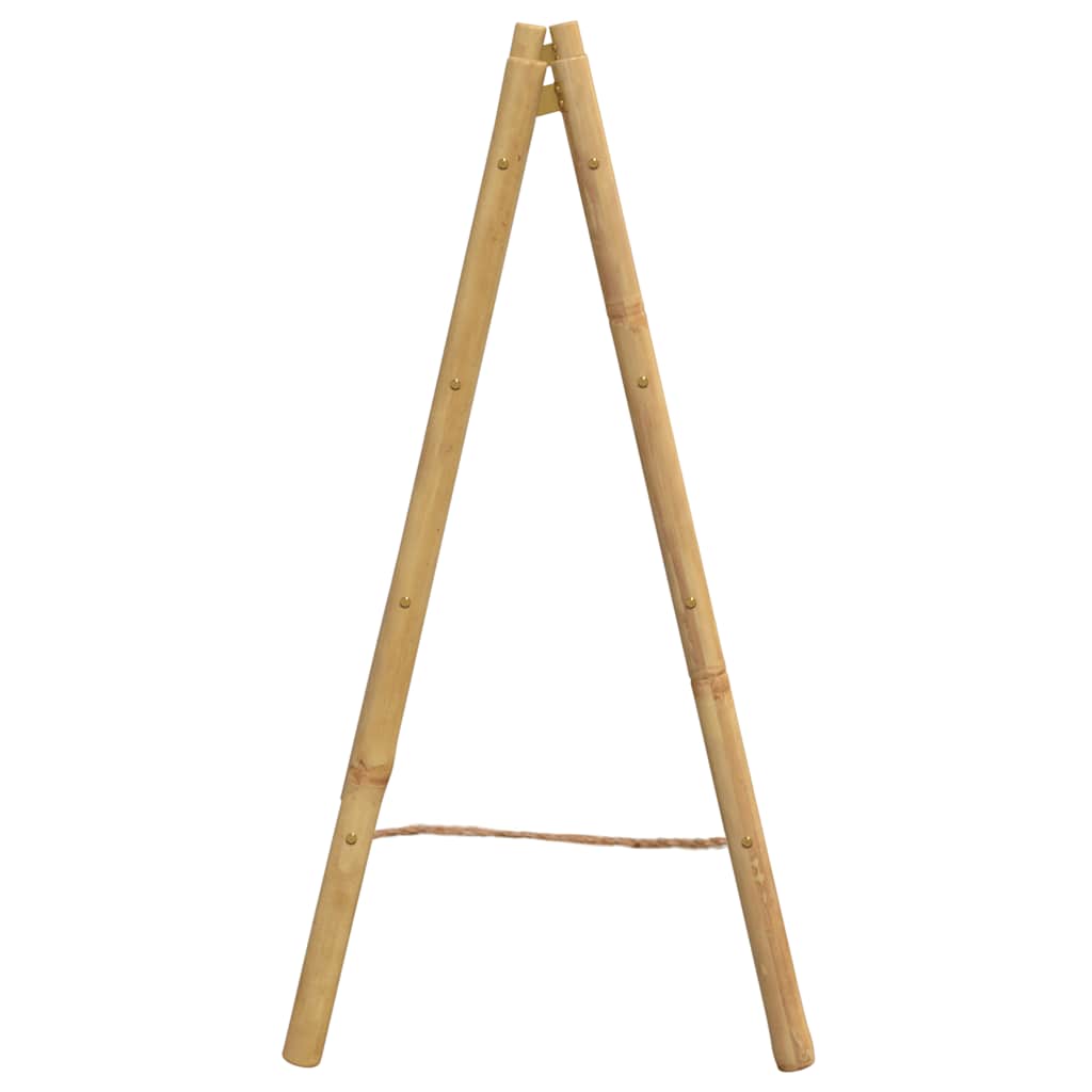 Échelle à serviettes double avec 4 échelons 90x50x100 cm bambou - Imagem 7