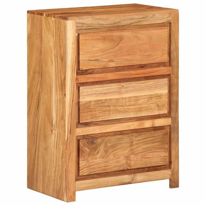Armoire à tiroirs 55x33x75 cm bois d'acacia massif - Imagem 1