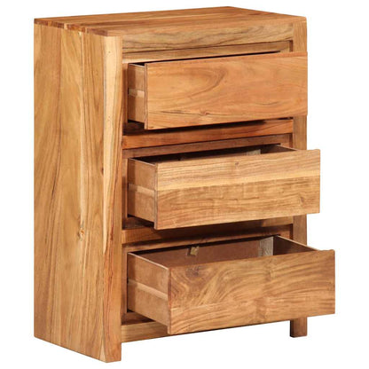 Armoire à tiroirs 55x33x75 cm bois d'acacia massif - Imagem 2