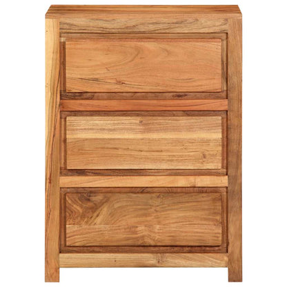 Armoire à tiroirs 55x33x75 cm bois d'acacia massif - Imagem 3