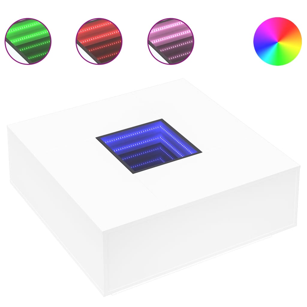 Table basse avec LED infini  100x100x40 cm - Imagem 2