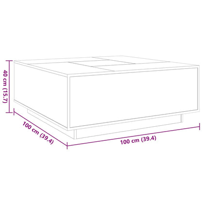 Table basse avec LED infini  100x100x40 cm - Imagem 13