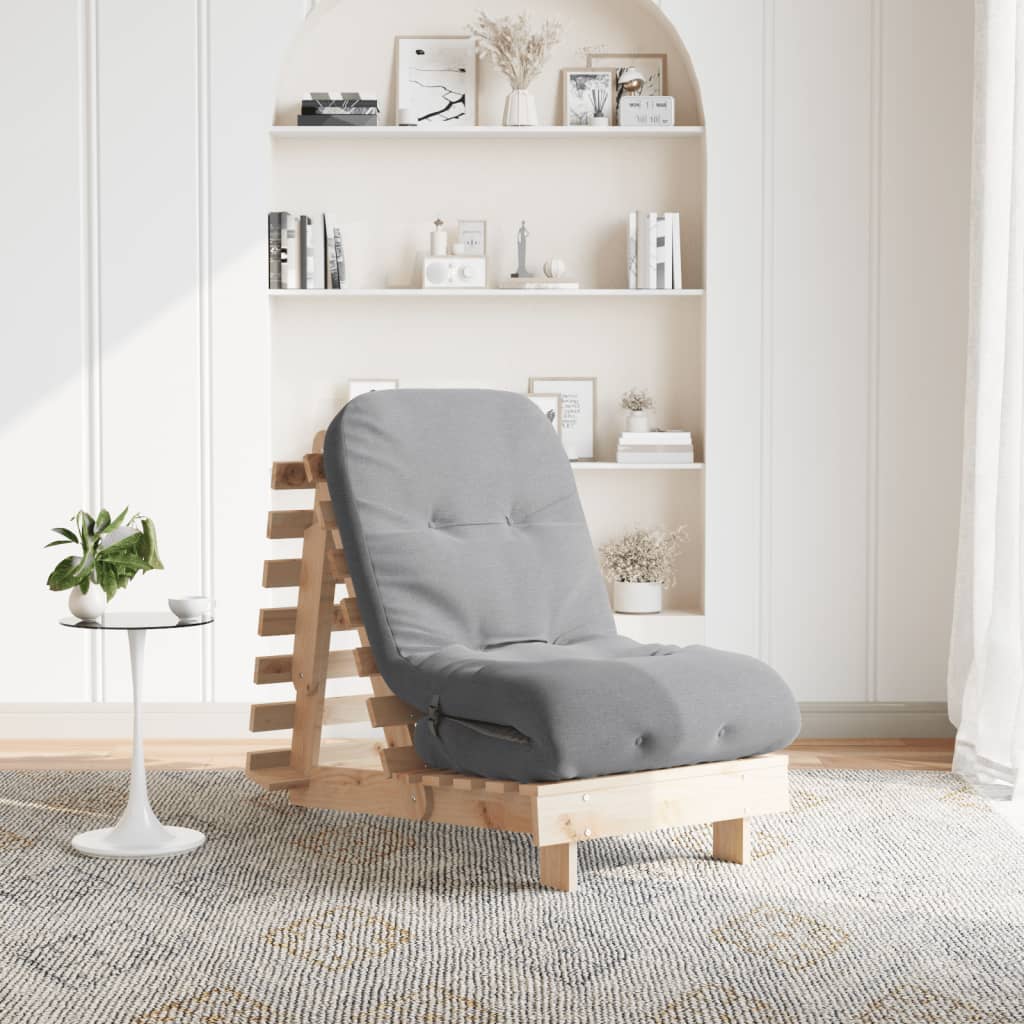 Canapé-lit futon - Style scandinave - Bois de pin massif - Sensuri Maison
