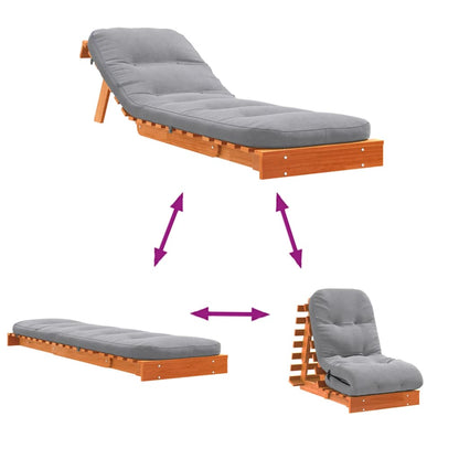 Canapé-lit futon - Style scandinave - Bois de pin massif - Sensuri Maison