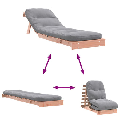 Canapé-lit futon - Style scandinave - Bois de pin massif - Sensuri Maison
