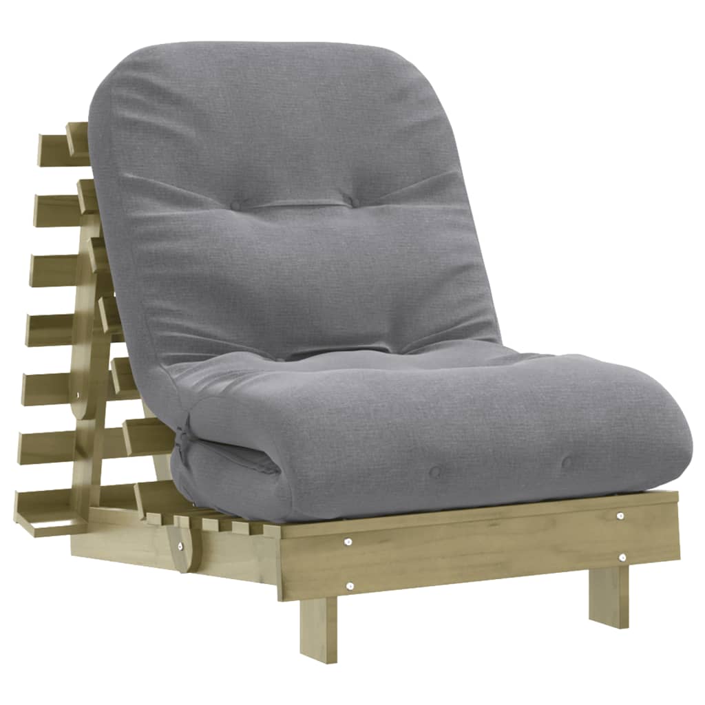 Canapé-lit futon - Style scandinave - Bois de pin massif - Sensuri Maison