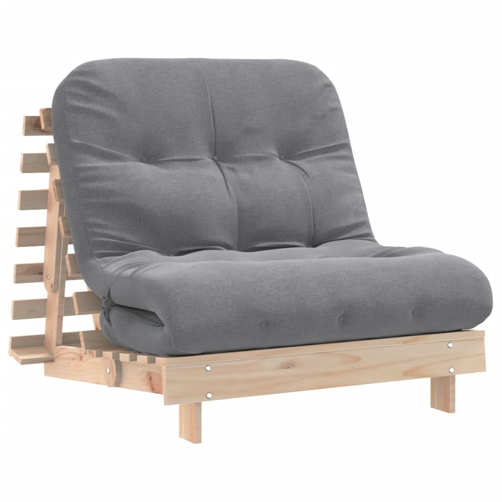 Canapé-lit futon - Style scandinave - Bois de pin massif - Sensuri Maison