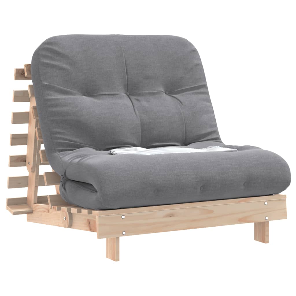 Canapé-lit futon - Style scandinave - Bois de pin massif - Sensuri Maison