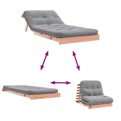 Canapé-lit futon - Style scandinave - Bois de pin massif - Sensuri Maison