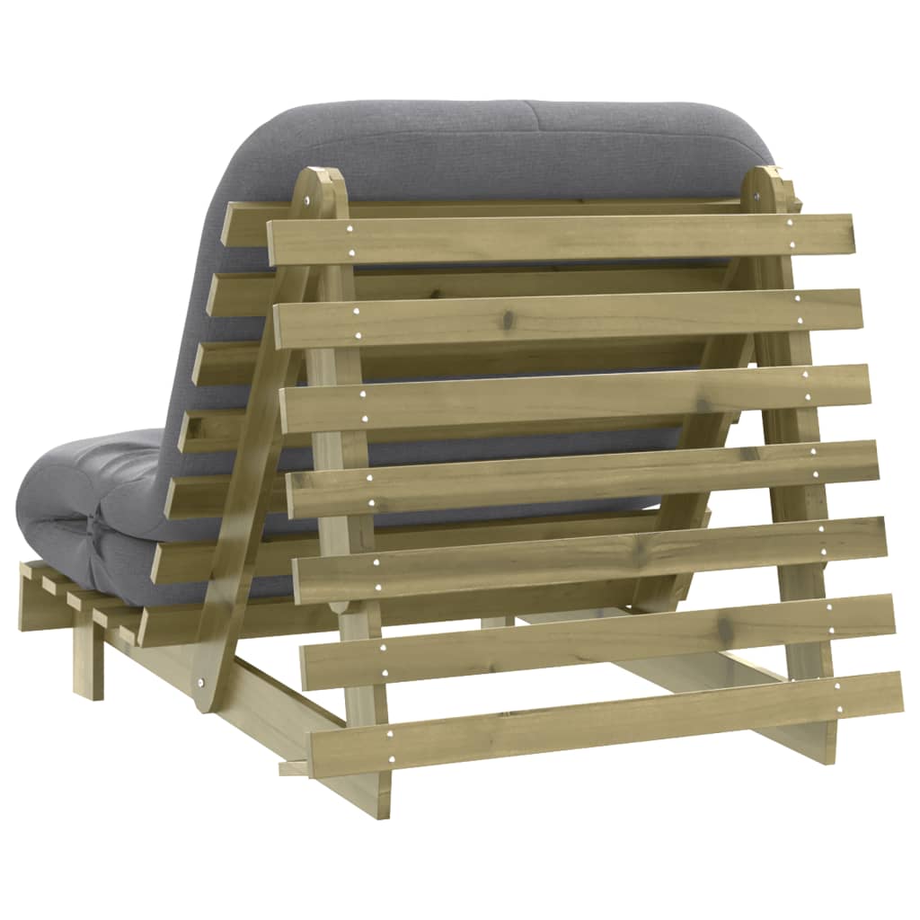 Canapé-lit futon - Style scandinave - Bois de pin massif - Sensuri Maison