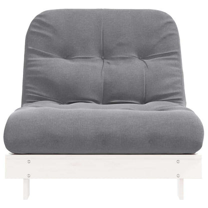 Canapé-lit futon avec matelas 90x206x11 cm bois massif de pin - Imagem 5