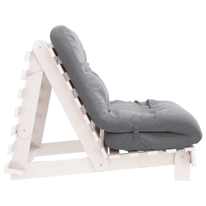 Canapé-lit futon avec matelas 90x206x11 cm bois massif de pin - Imagem 6