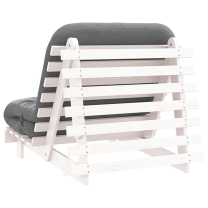 Canapé-lit futon avec matelas 90x206x11 cm bois massif de pin - Imagem 7
