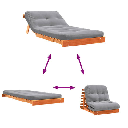 Canapé-lit futon - Style scandinave - Bois de pin massif - Sensuri Maison