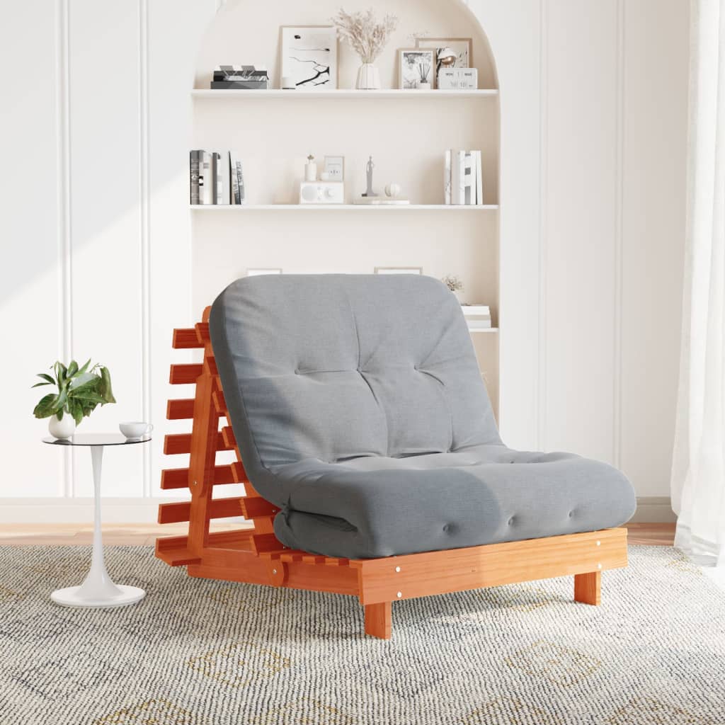 Canapé-lit futon - Style scandinave - Bois de pin massif - Sensuri Maison