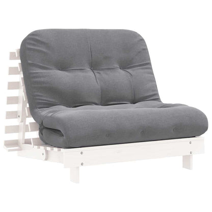 Canapé-lit futon avec matelas 90x206x11 cm bois massif de pin - Imagem 14