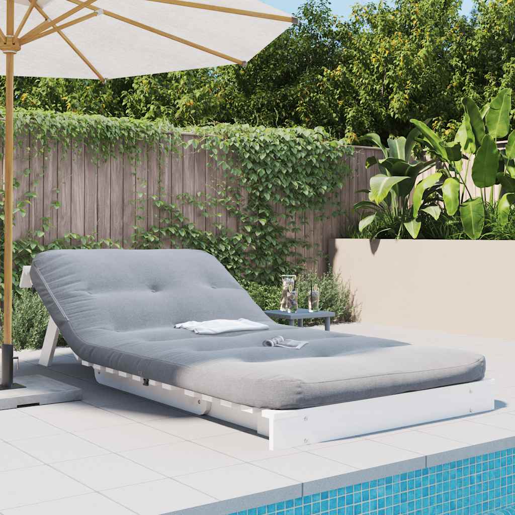 Canapé-lit futon avec matelas 90x206x11 cm bois massif de pin - Imagem 15