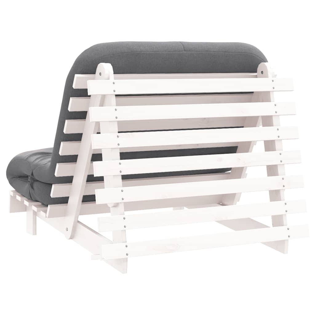 Canapé-lit futon avec matelas 90x206x11 cm bois massif de pin - Imagem 19
