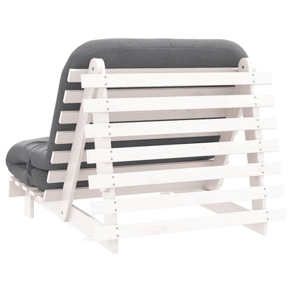 Canapé-lit futon avec matelas 90x206x11 cm bois massif de pin - Imagem 19
