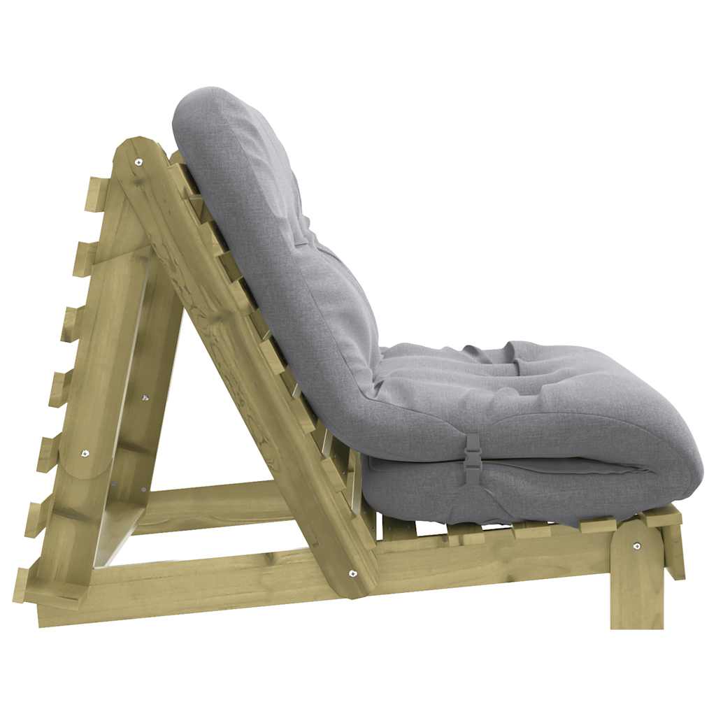 Canapé-lit futon - Style scandinave - Bois de pin massif - Sensuri Maison