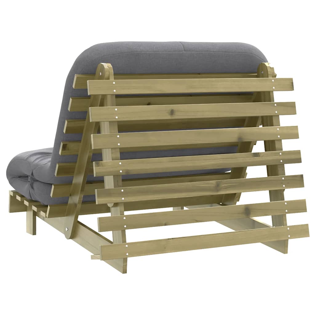 Canapé-lit futon - Style scandinave - Bois de pin massif - Sensuri Maison