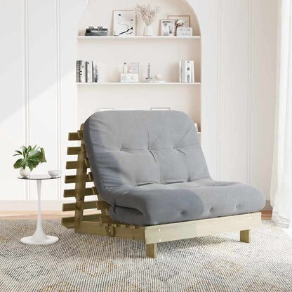 Canapé-lit futon - Style scandinave - Bois de pin massif - Sensuri Maison