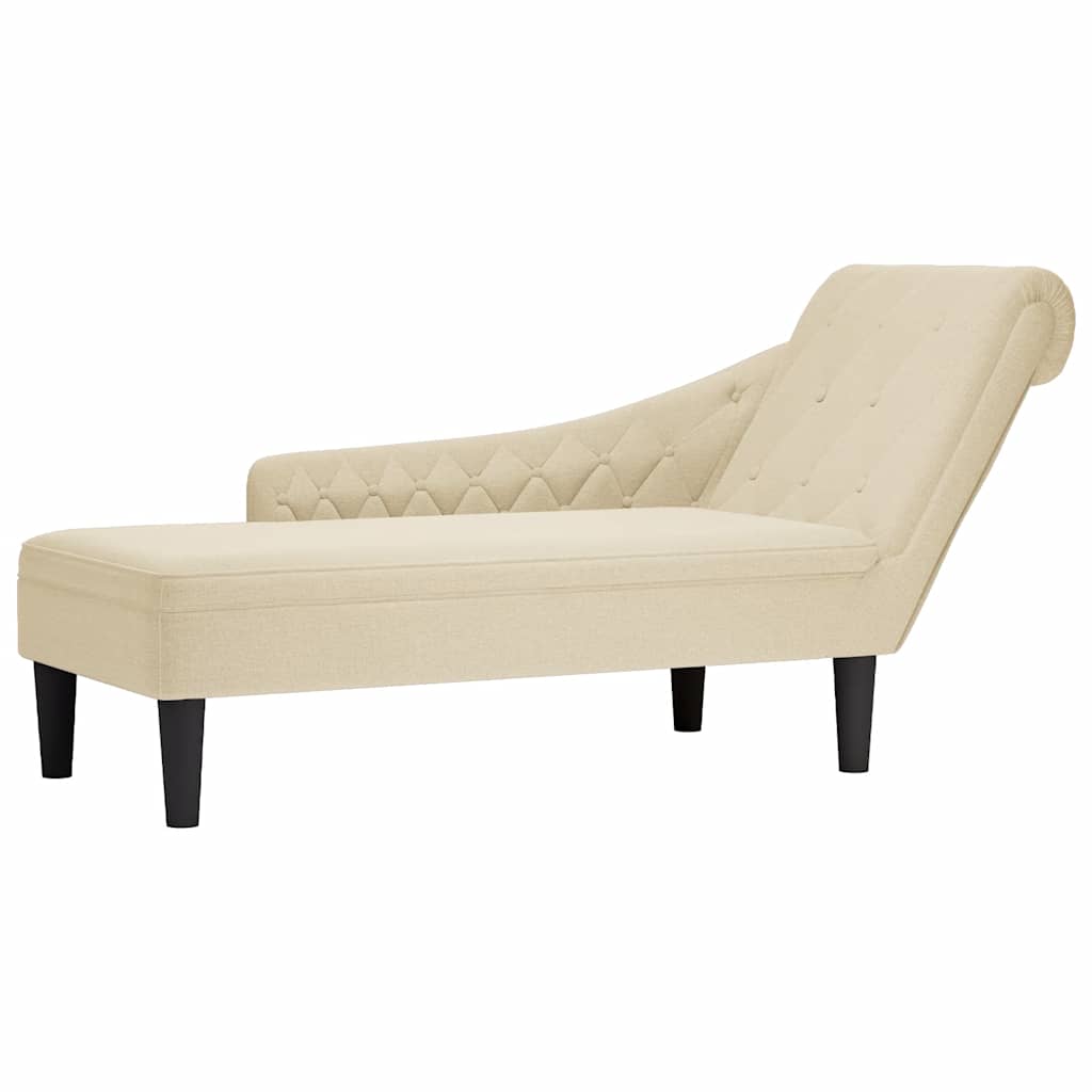 Fauteuil long avec coussin et accoudoir droit  tissu - Imagem 1