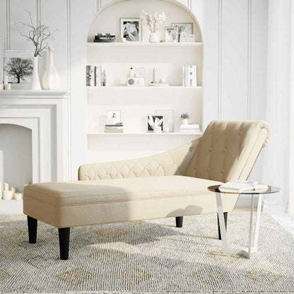 Fauteuil long avec coussin et accoudoir droit  tissu - Imagem 2
